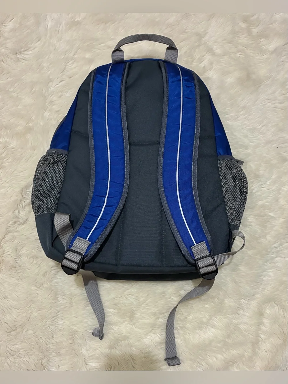 LL Bean Backpack, Style 302389, Reflective, Blue / gray